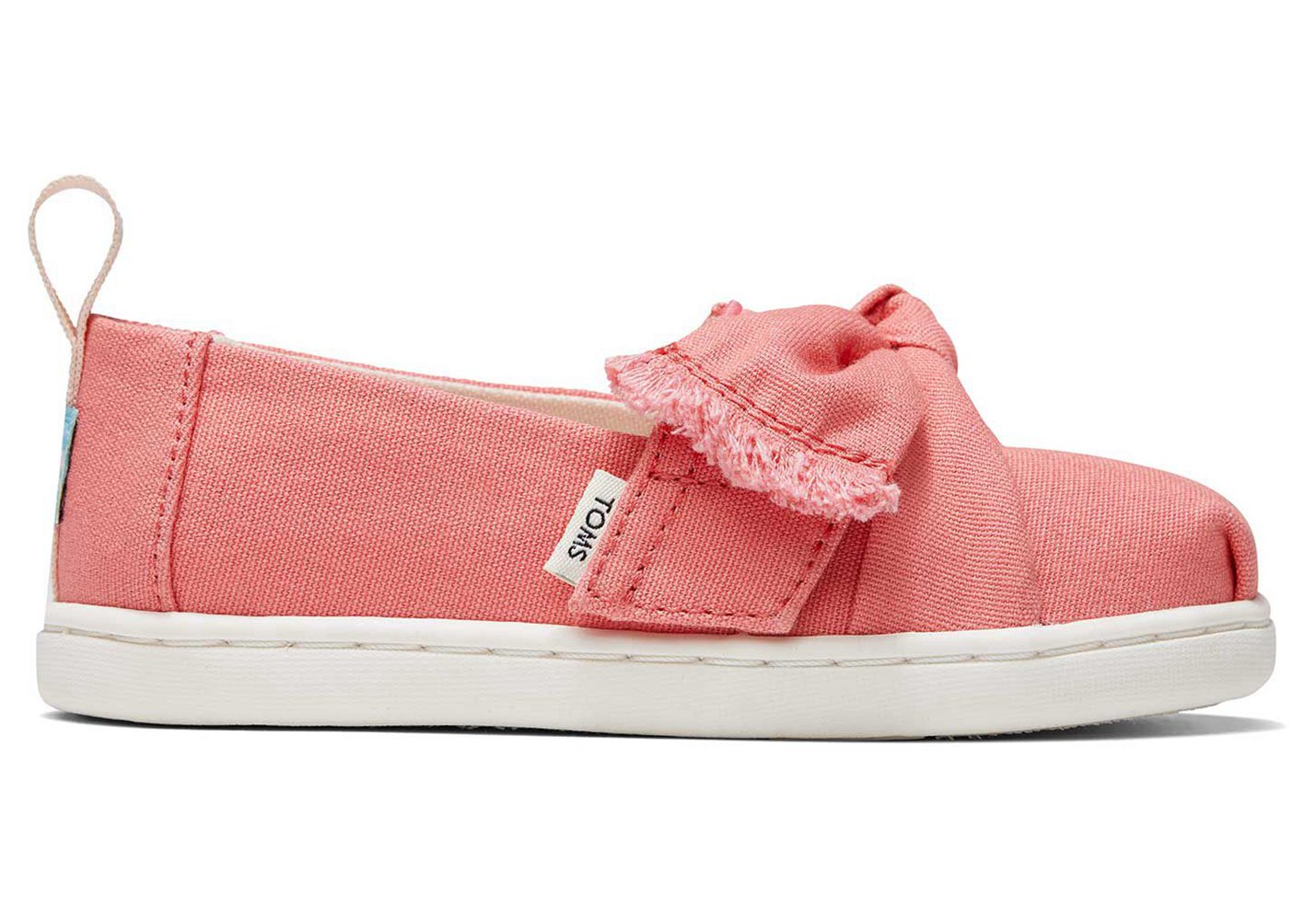 Toms Espadryle Dziecięce Pomarańczowe - Alpargata Tiny Bow - 10XOFWYLI